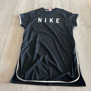 NIKE Sportswear Mesh Dress, Black Double Layered size m